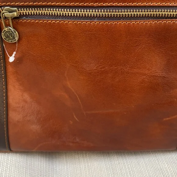 Pelletterie Firenze Cognac Italian leather handmade handbag - Picture 4 of 13